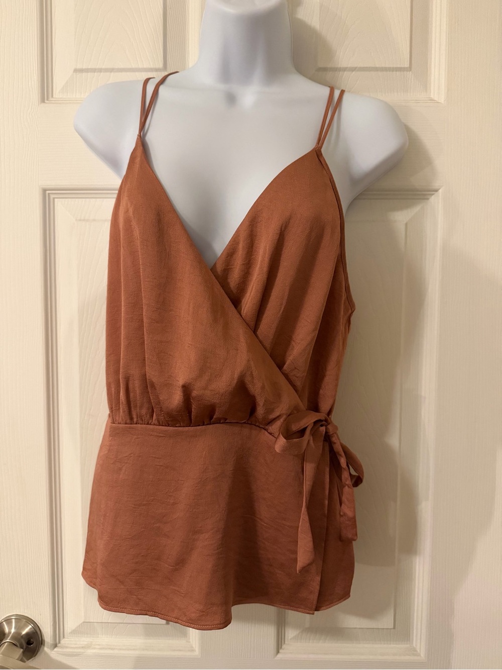 Express Rust-Brown Wrap Camisole